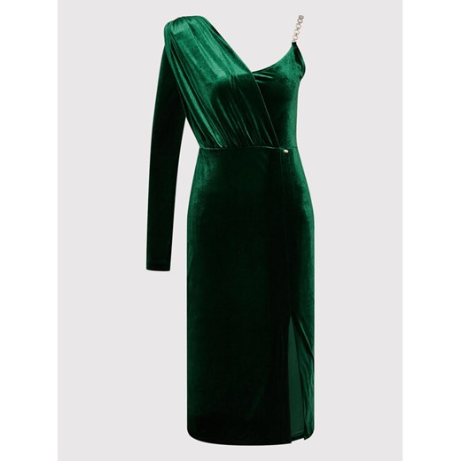 Rinascimento Sukienka koktajlowa CFC0106681003 Zielony Slim Fit Rinascimento S wyprzedaż MODIVO