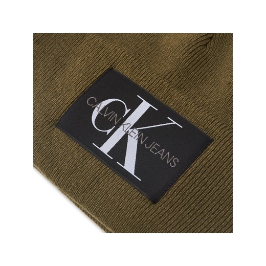 Calvin Klein Jeans Czapka Beanie K50K506246 Zielony 00 okazyjna cena MODIVO