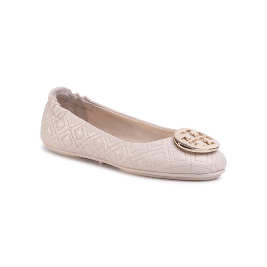 Tory Burch Baleriny Quilted Minnie 50736 Beżowy Tory Burch 36 MODIVO