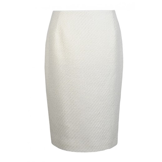 Kremowa spódnica w stylu Chanel trendsetterka-com bialy bawełniane