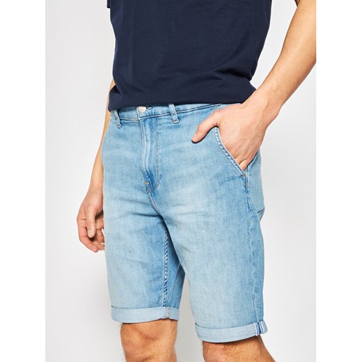 Calvin Klein Jeans Szorty jeansowe J30J314644 Niebieski Taper Short 31 wyprzedaż MODIVO