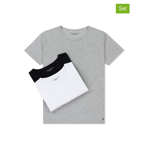 Koszulki (3 szt.) w kolorze jasnoszarym, białym i czarnym M promocyjna cena Limango Polska