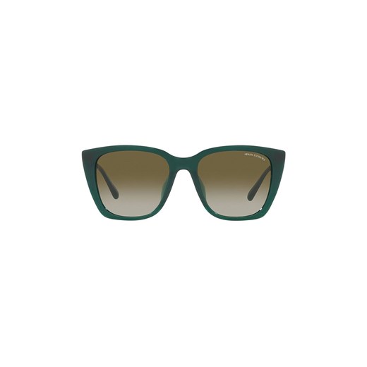 Armani Exchange okulary przeciwsłoneczne damskie kolor zielony Armani Exchange 53 ANSWEAR.com
