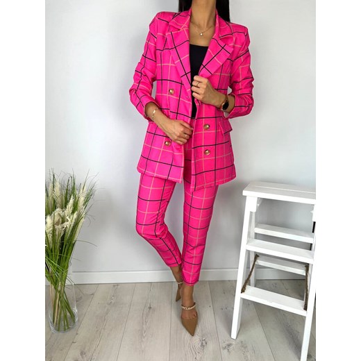 Różowe Spodnie w Kratę (38) Modnakiecka.pl 42 ModnaKiecka.pl