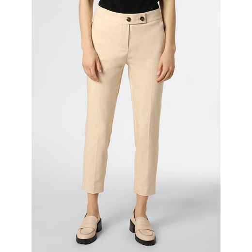 comma Spodnie Kobiety beżowy jednolity ze sklepu vangraaf w kategorii Spodnie damskie - zdjęcie 136114707