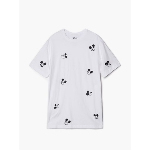 Cropp - T-shirtowa sukienka Mickey Mouse - Biały Cropp S Cropp