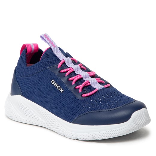 Sneakersy Geox - J Sprintye G. B J25FWB 0006K C4268 S Navy/Fuchsia ze sklepu eobuwie.pl w kategorii Buty sportowe dziecięce - zdjęcie 136209025