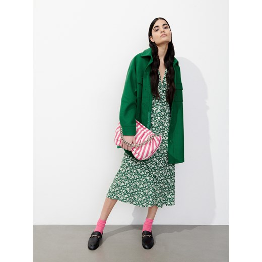 Reserved - Kurtka koszulowa - Zielony Reserved M Reserved