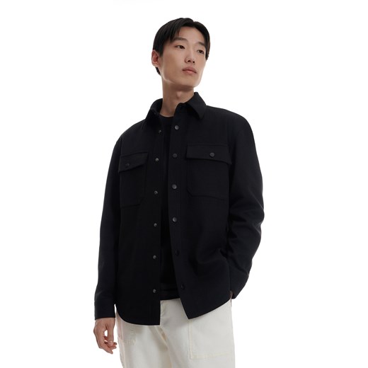 Reserved - Kurtka koszulowa z kieszeniami - Czarny Reserved S Reserved