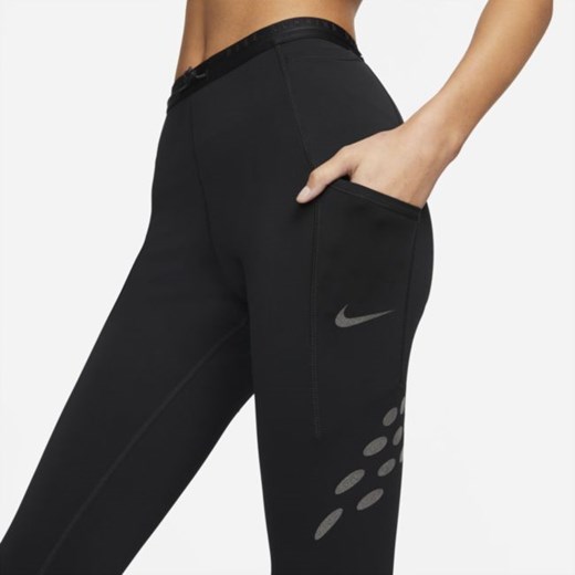 Damskie legginsy do biegania ze średnim stanem Nike Dri-FIT Run Division - Czerń Nike M Nike poland