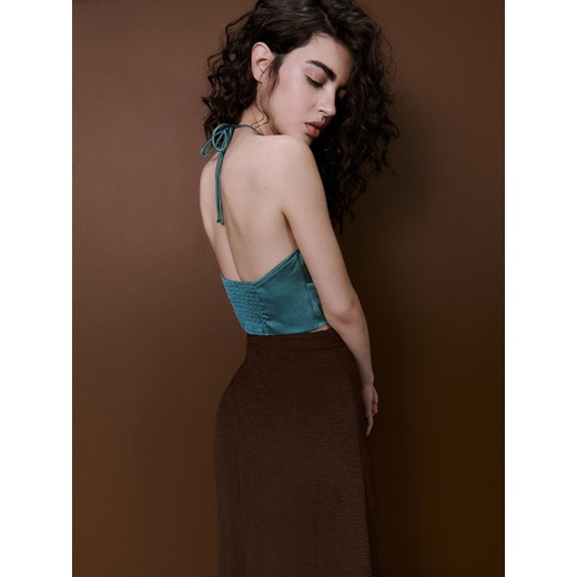 Reserved - Satynowy top - Turkusowy Reserved 34 Reserved