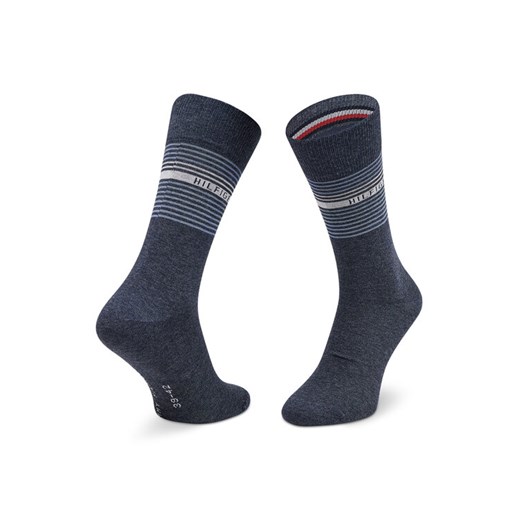 Tommy Hilfiger Zestaw 4 par wysokich skarpet męskich 701210548 Niebieski Tommy Hilfiger 39_42 MODIVO promocja