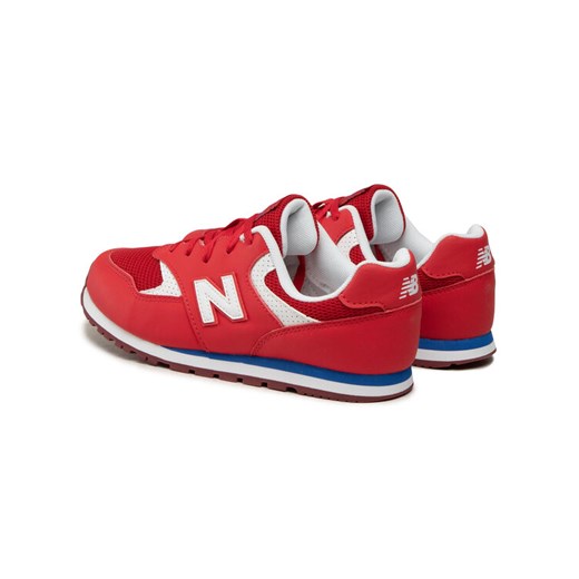 New Balance Sneakersy YC393BBP Czerwony New Balance 36 promocyjna cena MODIVO