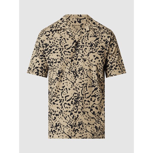 Koszula casualowa o kroju slim fit z mieszanki bawełny i wiskozy z krótkim Jack & Jones L wyprzedaż Peek&Cloppenburg