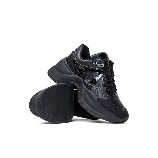 Sneakersy damskie czarne Guess Joehle Guess 39 Sneaker Peeker