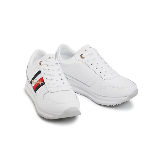 Tommy Hilfiger Sneakersy Th Signature Runner Sneaker FW0FW05218 Biały Tommy Hilfiger 40 MODIVO okazyjna cena