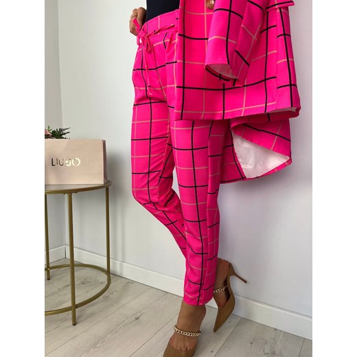 Różowe Spodnie w Kratę (38) Modnakiecka.pl 44 ModnaKiecka.pl