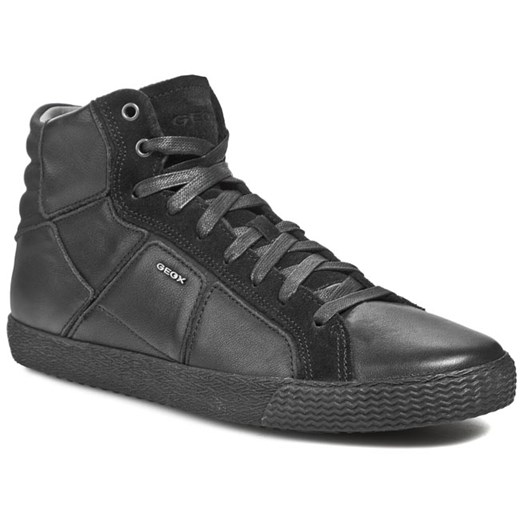 Sneakersy GEOX - U34X2R 0CLCQ C0539  Black eobuwie-pl szary łatki