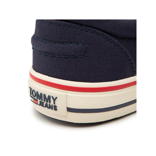 Tommy Jeans Tenisówki Textile Sneaker EM0EM00001 Granatowy Tommy Jeans 41 MODIVO promocja