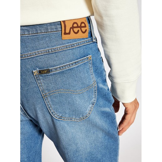 Lee Szorty jeansowe Rider L73FMGVD Niebieski Slim Fit Lee 30 okazja MODIVO