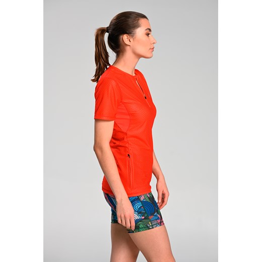Koszulka Zip Z Panelami Chłodzącymi Red Nessi Sportswear XL Nessi Sportswear