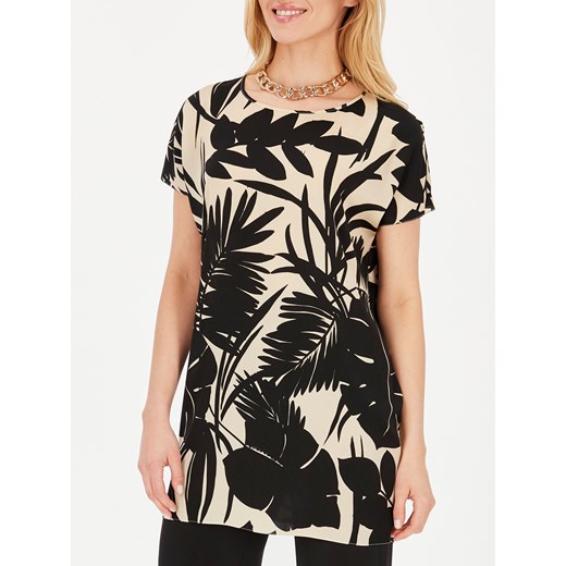 Tunika z motywem tropikalnym Potis & Verso Flora ze sklepu Eye For Fashion w kategorii Bluzki damskie - zdjęcie 136352099