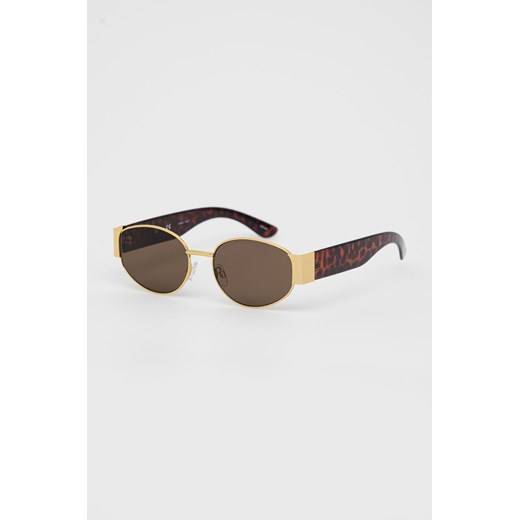 Vero Moda okulary przeciwsłoneczne damskie kolor złoty Vero Moda ONE ANSWEAR.com