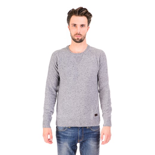 Sweter Pepe Jeans Verbier "Grey Marl" be-jeans szary dopasowane