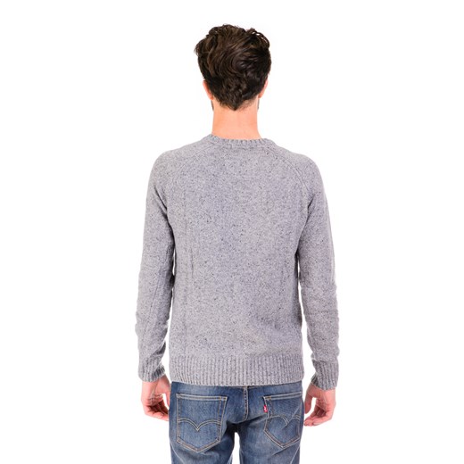Sweter Pepe Jeans Verbier "Grey Marl" be-jeans bialy jeans
