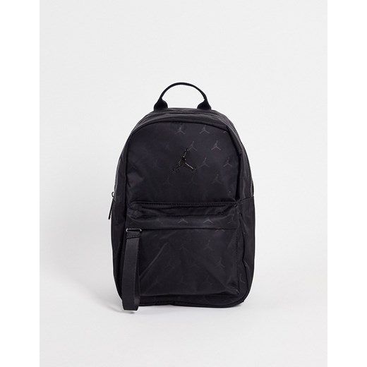 Nike Jordan – Czarny mały plecak żakardowy z logo-Black Jordan No Size Asos Poland
