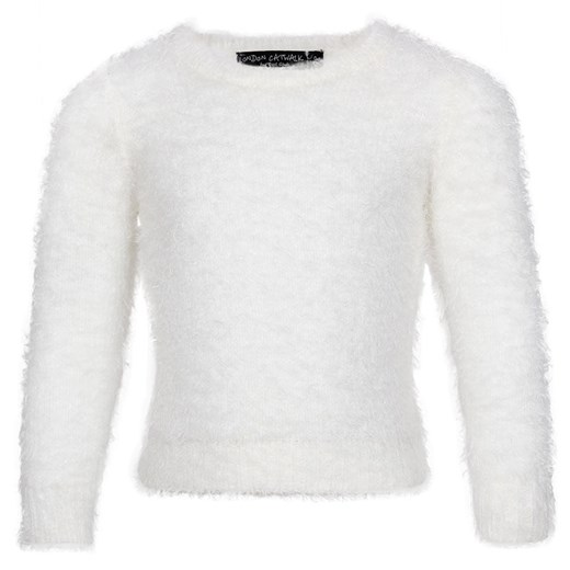 Cool Club, Sweter dziewczęcy, rozmiar 110 - Wyprzedaż - ubrania i buty nawet do -50% taniej! smyk-com bialy dziewczęce