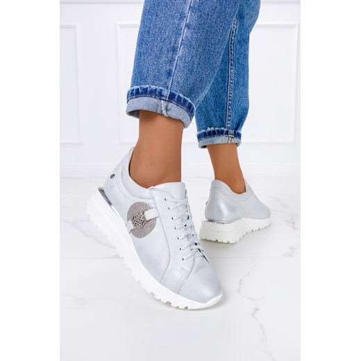 Buty sportowe damskie Maciejka sneakersy skórzane
