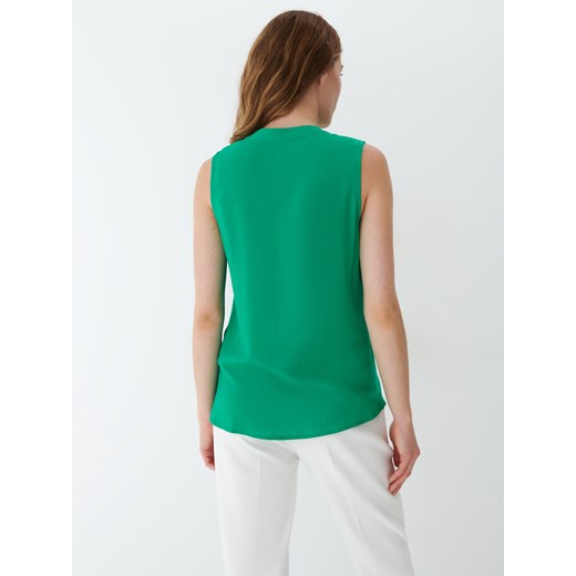 Mohito - Bluzka z wiskozy Eco Aware - Zielony Mohito 36 Mohito