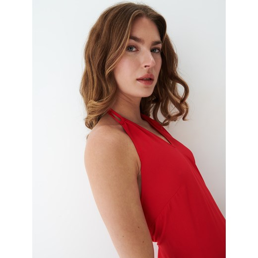 Mohito - Sukienka z wiskozy - Czerwony Mohito 40 Mohito