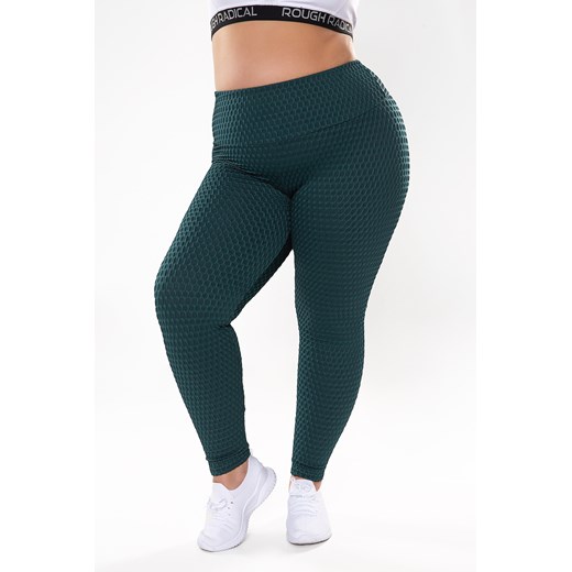 Damskie legginsy antycellulitowe IMPULSE PLUS SIZE : Kolor - Ciemny zielony, Rough Radical XXXL okazja ROUGH RADICAL