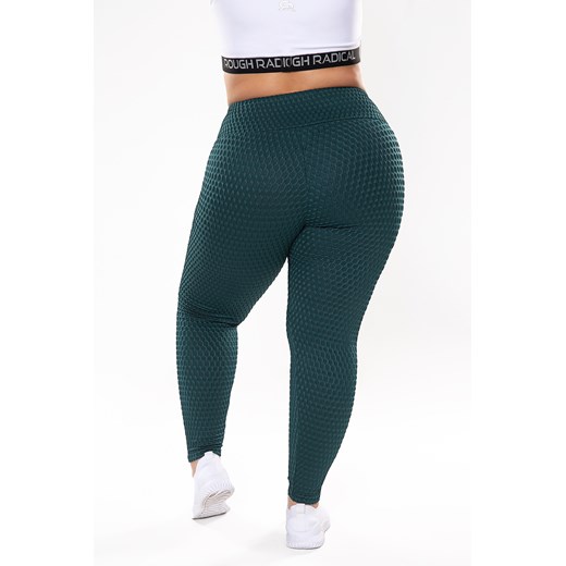 Damskie legginsy antycellulitowe IMPULSE PLUS SIZE : Kolor - Ciemny zielony, Rough Radical XXXL okazyjna cena ROUGH RADICAL