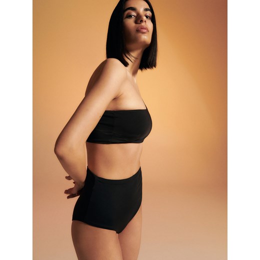 Reserved - Majtki bikini high waist - Czarny Reserved XL Reserved