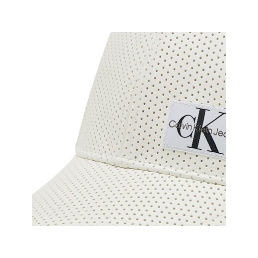 Calvin Klein Jeans Czapka z daszkiem Perforated Logo IU0IU00277 Biały S_M MODIVO promocyjna cena