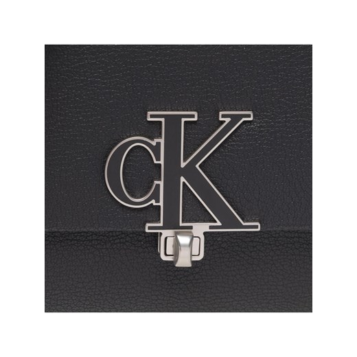 Calvin Klein Jeans Torebka Minimal Monogram Ew Flap Cony K60K609291 Czarny 00 okazja MODIVO