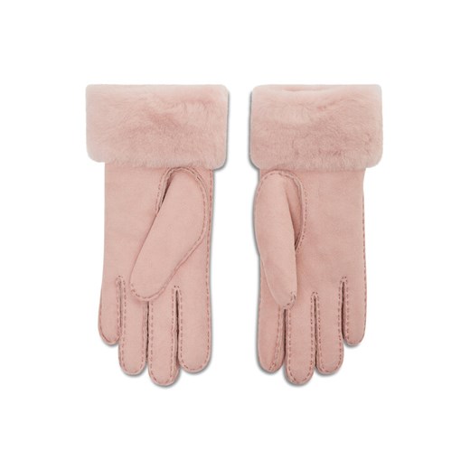 Ugg Rękawiczki Damskie W Turn Cuff Glove 17369 Różowy M promocyjna cena MODIVO