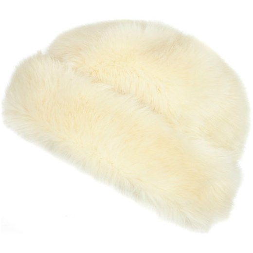Cream faux fur beanie hat river-island zolty beanie