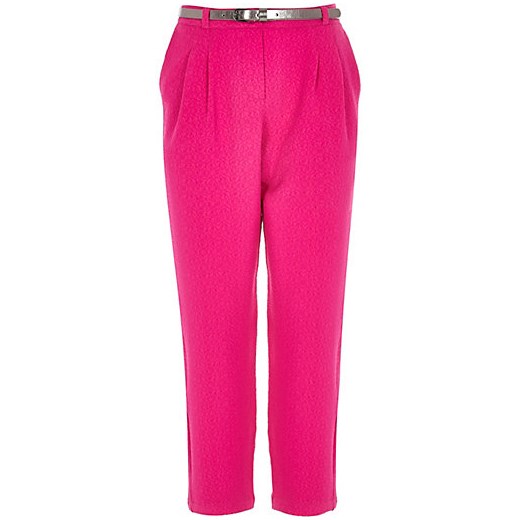 Girls pink smart trousers river-island rozowy 