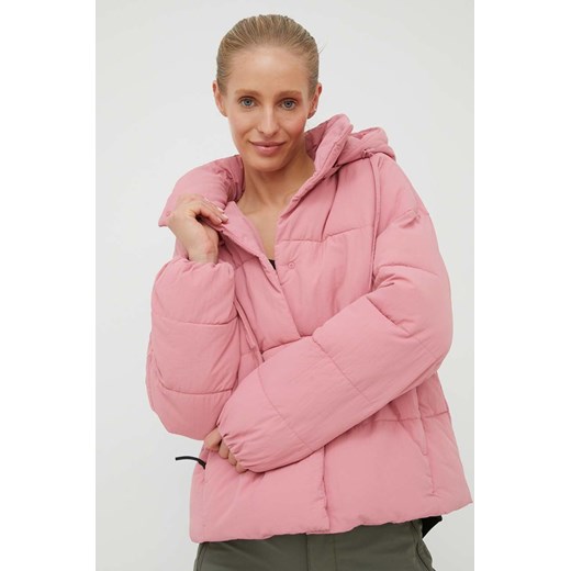 Outhorn kurtka damska kolor różowy zimowa oversize Outhorn M ANSWEAR.com