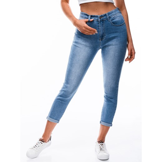 Spodnie damskie jeansowe Plus Size 134PLR - niebieskie Edoti.com 42 Edoti.com