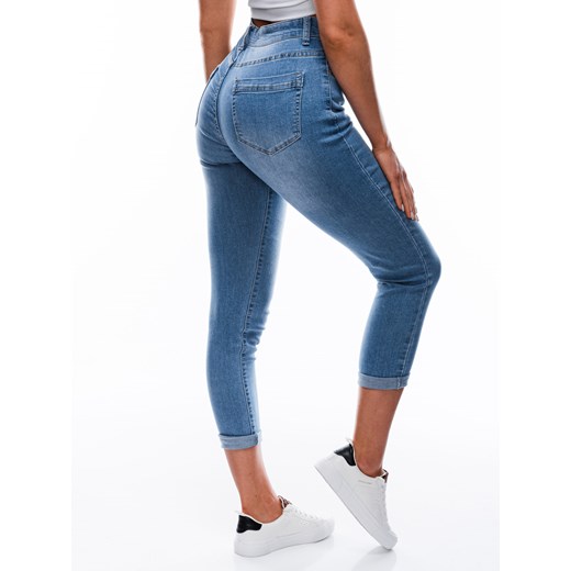 Spodnie damskie jeansowe Plus Size 134PLR - niebieskie Edoti.com 46 Edoti.com