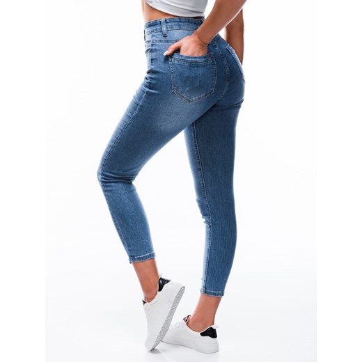 Spodnie damskie jeansowe Plus Size 131PLR - niebieskie Edoti.com 42 Edoti.com