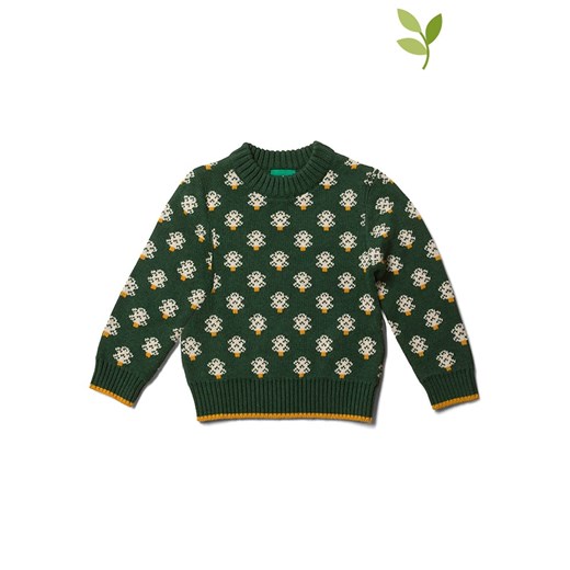 Sweter "Winter Forest" w kolorze ciemnozielonym Little Green Radicals 98 okazyjna cena Limango Polska