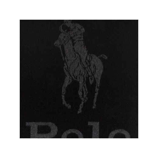 Polo Ralph Lauren Szal Oversized Stack Pony 449823817001 Czarny Polo Ralph Lauren 00 okazja MODIVO