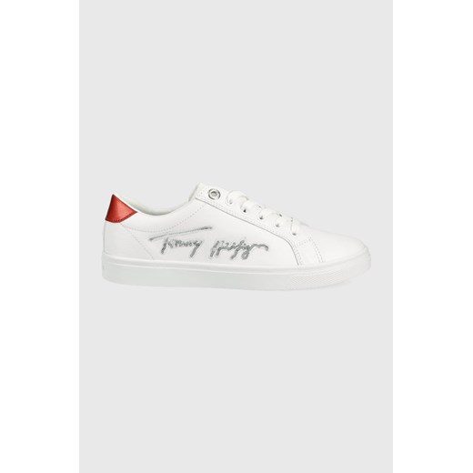 Tommy Hilfiger sneakersy skórzane kolor biały Tommy Hilfiger 41 ANSWEAR.com