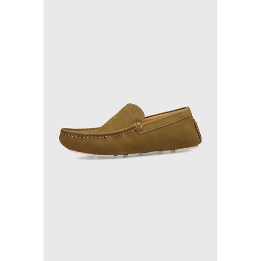 Mexx mokasyny zamszowe Moccassin Gabe męskie kolor zielony Mexx 42 ANSWEAR.com